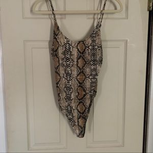 Snakeskin bodysuit